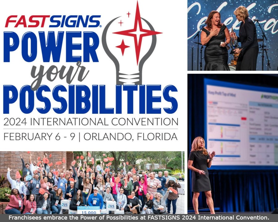 Franchisees embrace the Power of Possibilities at FASTSIGNS 2024 International Convention.