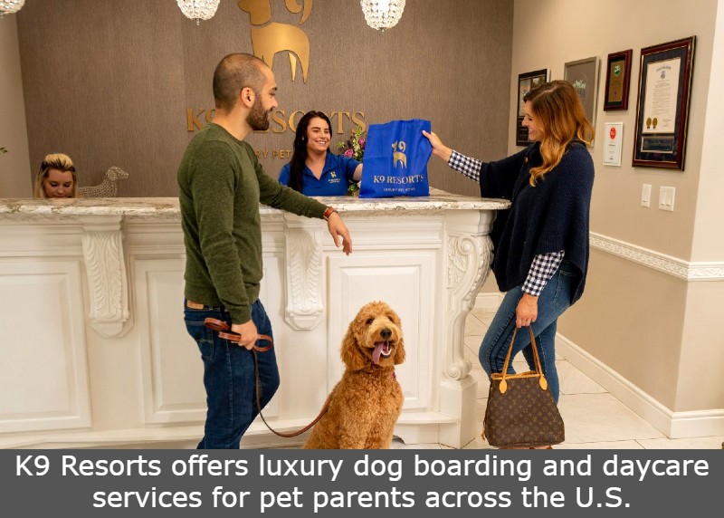 K9 Resorts offers luxury dog boarding and daycare services for pet parents across the U.S.